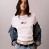 Klassisches T-Shirt mit Herz-Logo Klassisches T-Shirt mit Herz-Logo
