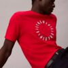 Klassisches T-Shirt mit kreisförmigem Logo Klassisches T-Shirt mit kreisförmigem Logo