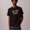 Klassisches T-Shirt mit Schatten-Logo-Grafik Klassisches T-Shirt mit Schatten-Logo-Grafik