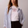 Klassisches T-Shirt mit Schriftzug-Logo Klassisches T-Shirt mit Schriftzug-Logo