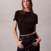 Klassisches T-Shirt mit Supima-Baumwoll-Emblem-Logo Klassisches T-Shirt mit Supima-Baumwoll-Emblem-Logo