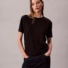 Klassisches T-Shirt mit Supima-Baumwoll-Emblem-Logo Klassisches T-Shirt mit Supima-Baumwoll-Emblem-Logo