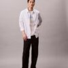 Klassisches T-Shirt mit verblasstem Logo Klassisches T-Shirt mit verblasstem Logo