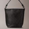 Kleine Beuteltasche mit durchgehendem Emblem-Logo und Beutel