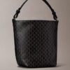 Kleine Beuteltasche mit durchgehendem Emblem-Logo und Beutel