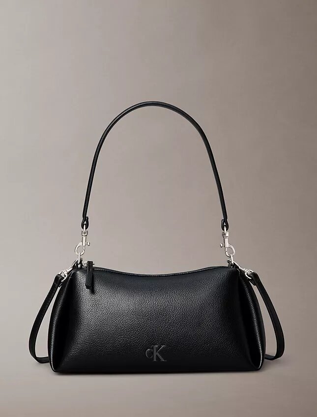 Kleine Schultertasche mit Kieselstein-Plissee Kleine Schultertasche mit Kieselstein-Plissee