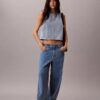 Kürzliches Denim-Oberteil Kürzliches Denim-Oberteil