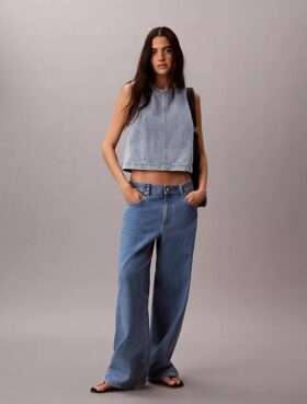 Kürzliches Denim-Oberteil