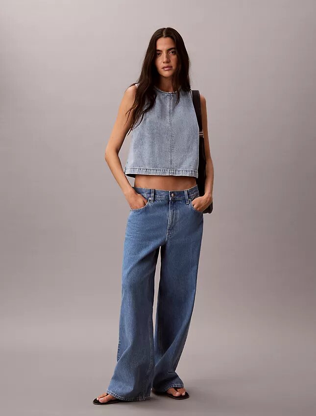 Kürzliches Denim-Oberteil Kürzliches Denim-Oberteil