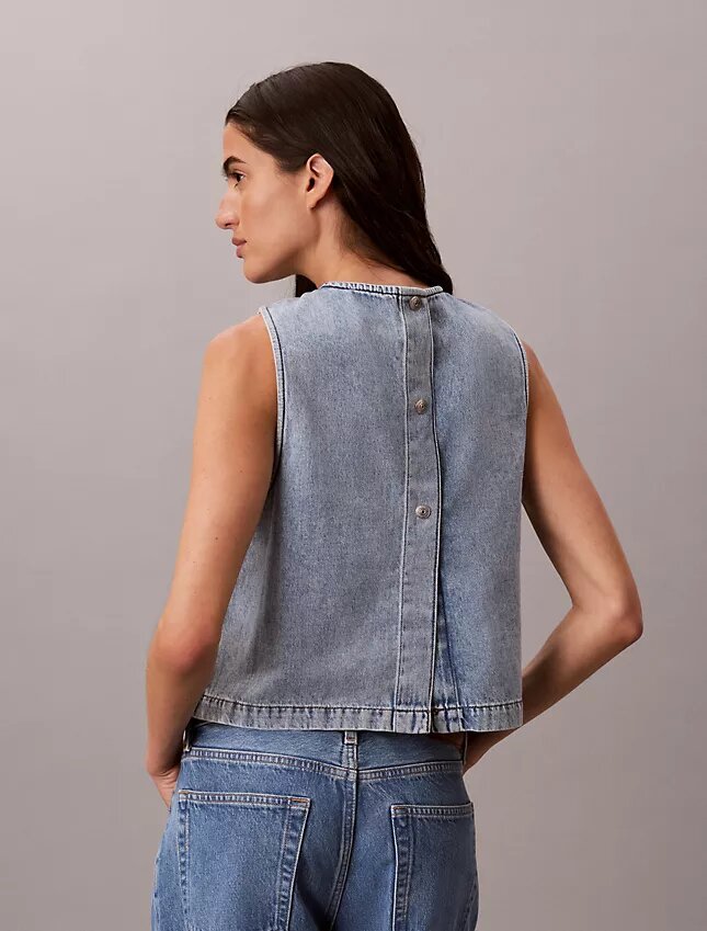 Kürzliches Denim-Oberteil Kürzliches Denim-Oberteil