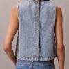 Kürzliches Denim-Oberteil Kürzliches Denim-Oberteil