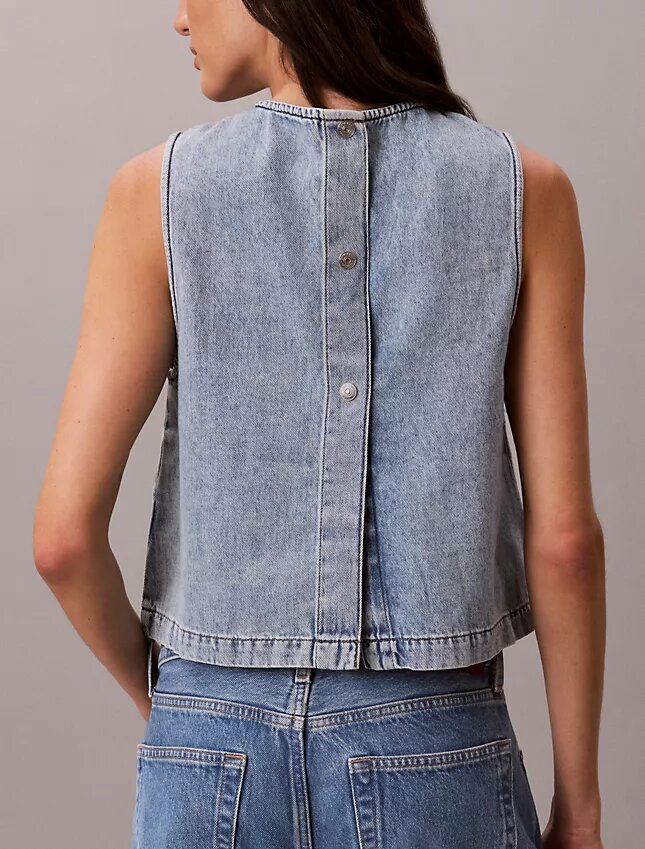 Kürzliches Denim-Oberteil Kürzliches Denim-Oberteil