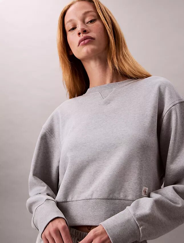 Kürzliches Sweatshirt aus French Terry in lockerer Passform Kürzliches Sweatshirt aus French Terry in lockerer Passform