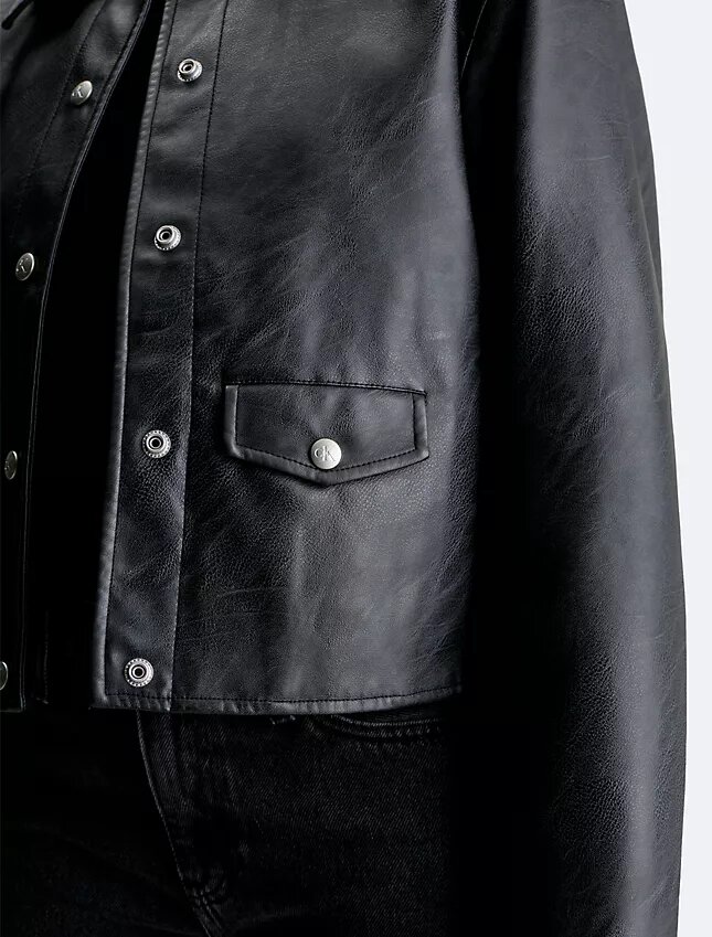 Kunstleder-Hemdjacke Kunstleder-Hemdjacke