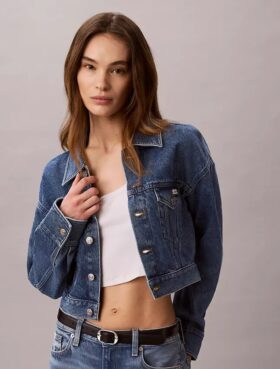 Kurze Denim-Trucker Jacket Kurze Denim-Trucker Jacket
