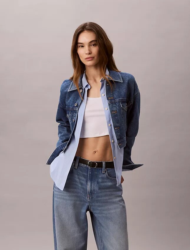 Kurze Denim-Trucker Jacket Kurze Denim-Trucker Jacket
