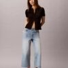 Kurze Jeans mit weitem Bein Kurze Jeans mit weitem Bein