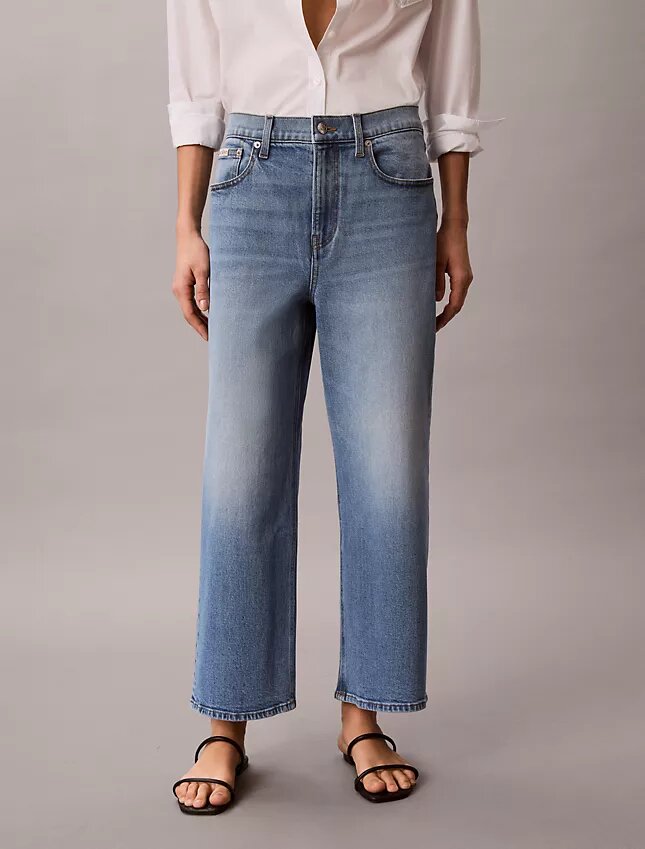 Kurze Jeans mit weitem Bein Kurze Jeans mit weitem Bein