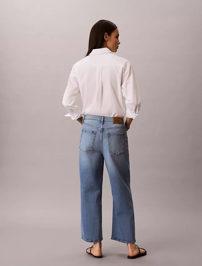 Kurze Jeans mit weitem Bein Kurze Jeans mit weitem Bein