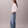 Kurze Jeans mit weitem Bein Kurze Jeans mit weitem Bein