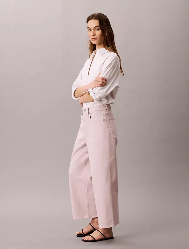 Kurze Jeans mit weitem Bein Kurze Jeans mit weitem Bein