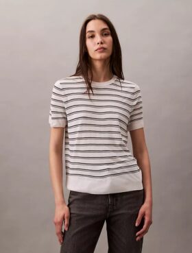 Kurzärmeliger Pullover aus Viskose