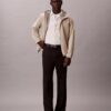 Kurzärmeliges Button-Down-Hemd aus Cotton Stretch mit Streifenmuster Kurzärmeliges Button-Down-Hemd aus Cotton Stretch mit Streifenmuster