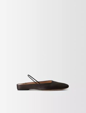 Lana Flache Schuhe aus Seidensatin