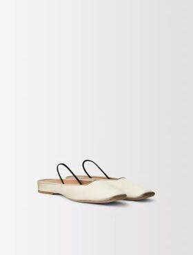 Lana Flache Schuhe aus Seidensatin