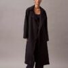 Langer Trenchcoat aus Wolltwill-Mischung Langer Trenchcoat aus Wolltwill-Mischung