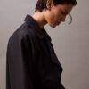 Langer Trenchcoat aus Wolltwill-Mischung Langer Trenchcoat aus Wolltwill-Mischung