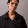 Langer Trenchcoat aus Wolltwill-Mischung Langer Trenchcoat aus Wolltwill-Mischung