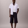 Leichte Indigo-Denim-Langshorts Leichte Indigo-Denim-Langshorts