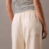 Leinen-Baumwoll-Hose mit Kordelzug