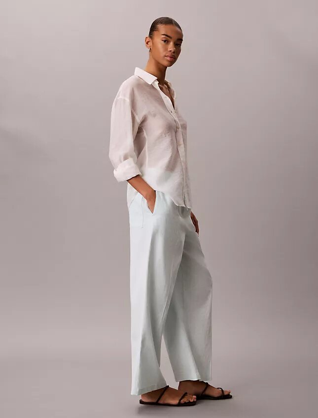 Leinen-Baumwoll-Hose zum Hineinschlüpfen Leinen-Baumwoll-Hose zum Hineinschlüpfen