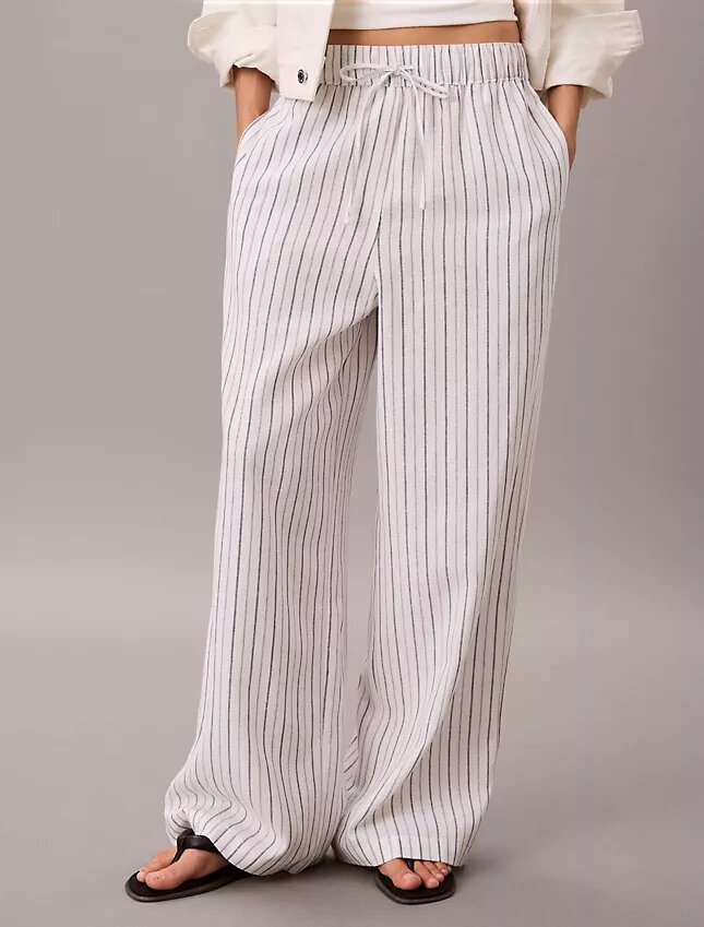 Leinen-Baumwoll-Hose zum Hineinschlüpfen Leinen-Baumwoll-Hose zum Hineinschlüpfen