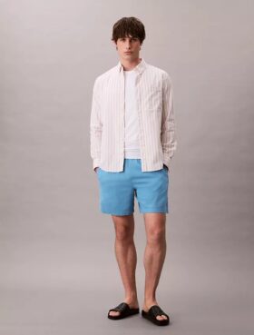 Leinen-Baumwoll-Shorts zum Hineinschlüpfen