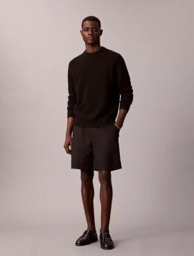 Leinen-Baumwoll-Shorts zum Hineinschlüpfen