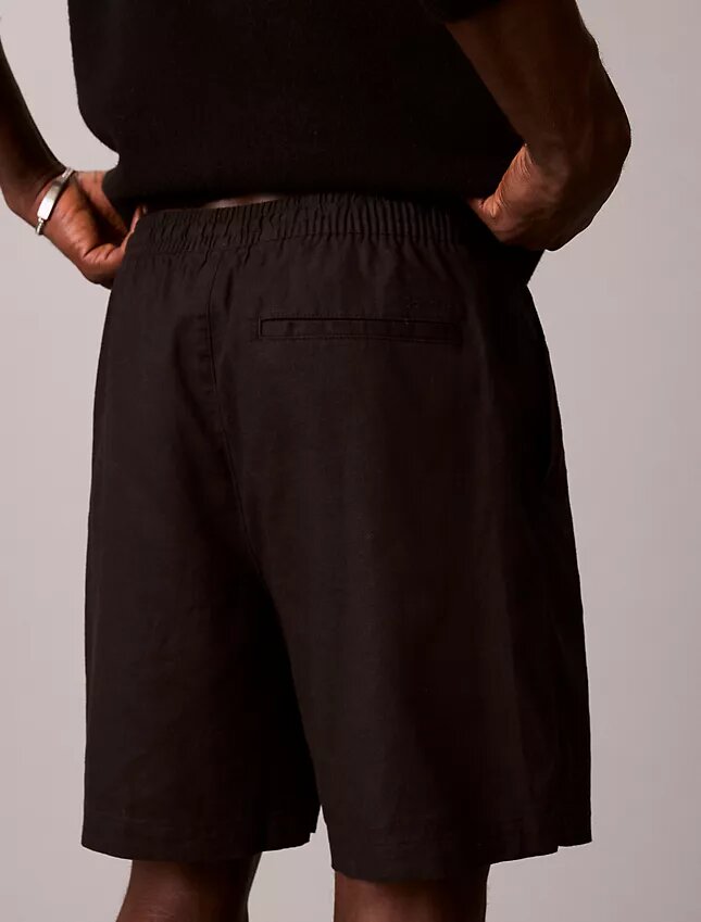 Leinen-Baumwoll-Shorts zum Hineinschlüpfen Leinen-Baumwoll-Shorts zum Hineinschlüpfen