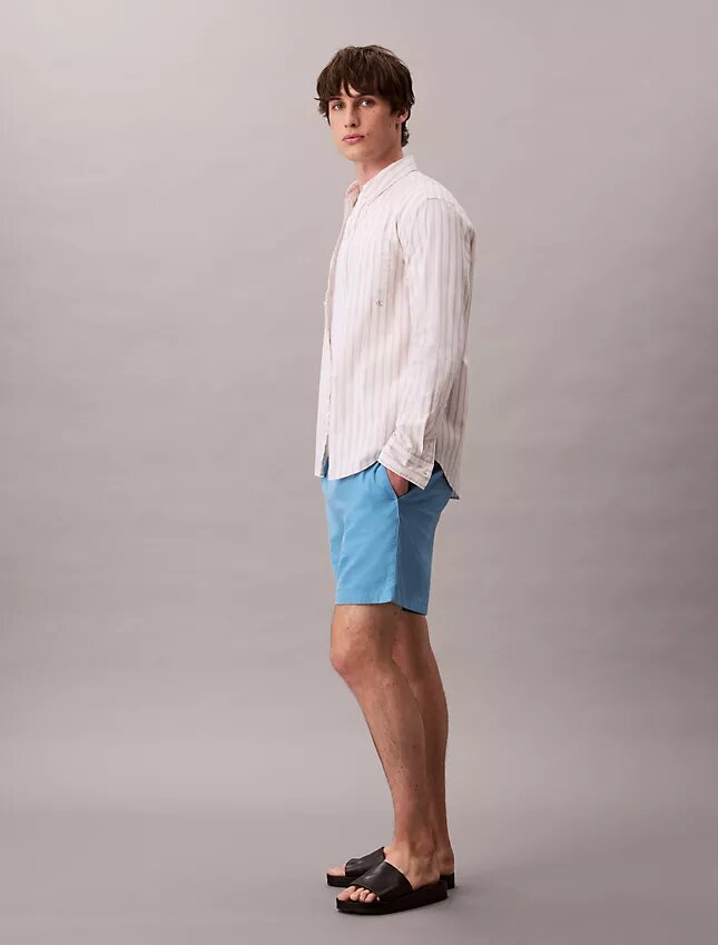 Leinen-Baumwoll-Shorts zum Hineinschlüpfen Leinen-Baumwoll-Shorts zum Hineinschlüpfen