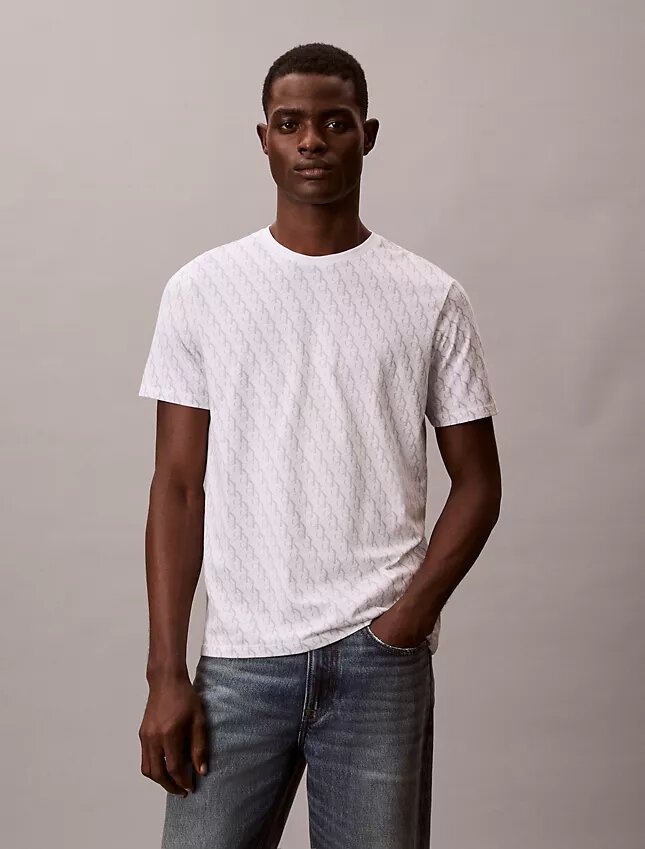 Liquid Touch Allover-Monogram-Klassik-T-Shirt Liquid Touch Allover-Monogram-Klassik-T-Shirt