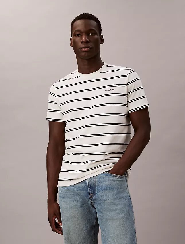 Liquid Touch Stripe Rundhals-T-Shirt Liquid Touch Stripe Rundhals-T-Shirt