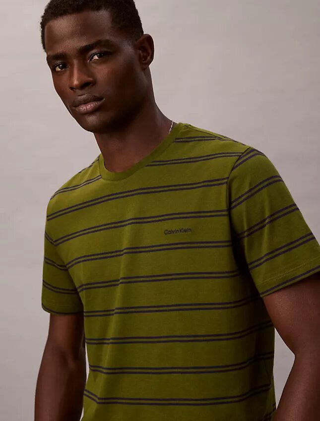 Liquid Touch Stripe T-Shirt mit Rundhalsausschnitt Liquid Touch Stripe T-Shirt mit Rundhalsausschnitt