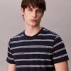 Liquid Touch Stripe T-Shirt mit Rundhalsausschnitt Liquid Touch Stripe T-Shirt mit Rundhalsausschnitt