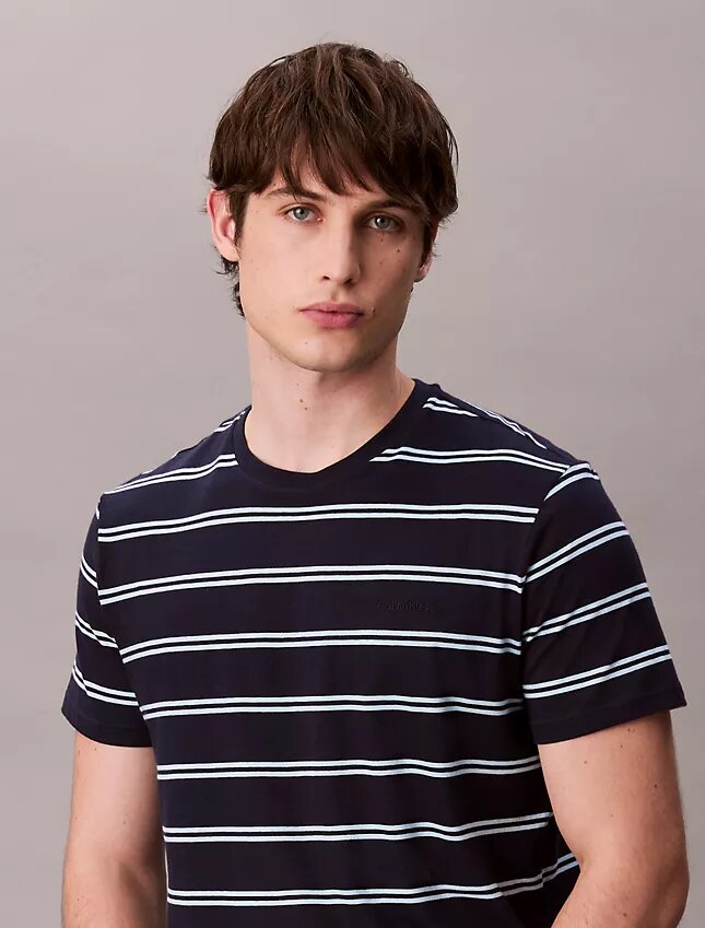 Liquid Touch Stripe T-Shirt mit Rundhalsausschnitt Liquid Touch Stripe T-Shirt mit Rundhalsausschnitt