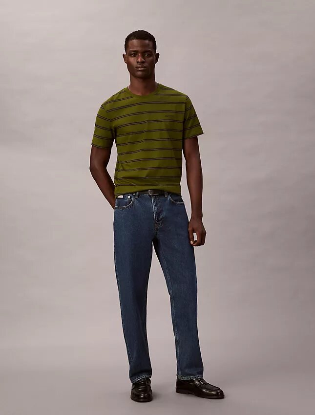 Liquid Touch Stripe T-Shirt mit Rundhalsausschnitt Liquid Touch Stripe T-Shirt mit Rundhalsausschnitt