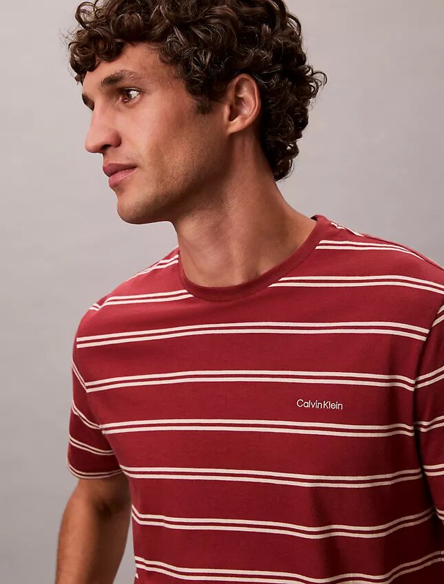 Liquid Touch Stripe T-Shirt mit Rundhalsausschnitt Liquid Touch Stripe T-Shirt mit Rundhalsausschnitt