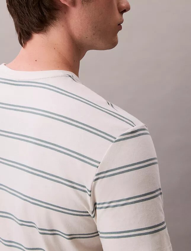 Liquid Touch Stripe T-Shirt mit Rundhalsausschnitt Liquid Touch Stripe T-Shirt mit Rundhalsausschnitt