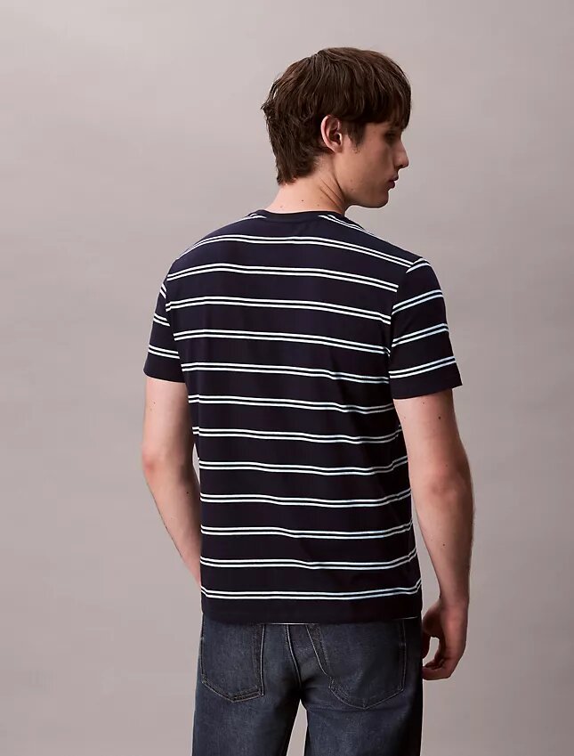 Liquid Touch Stripe T-Shirt mit Rundhalsausschnitt Liquid Touch Stripe T-Shirt mit Rundhalsausschnitt