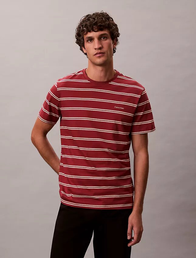 Liquid Touch Stripe T-Shirt mit Rundhalsausschnitt Liquid Touch Stripe T-Shirt mit Rundhalsausschnitt